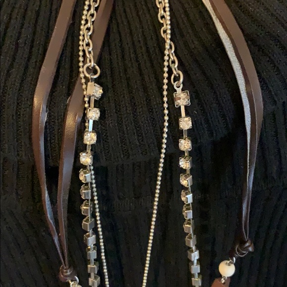 Gifted to buyer...Layered silver/bead necklace - Picture 4 of 6